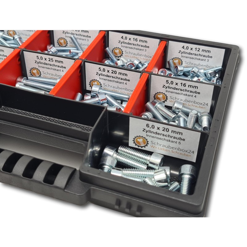 Cylinder Head Screws Assortment M4-M5-M6 // 12 mm - 30