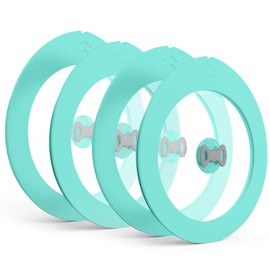 4 Pack Replacement Lids for Pyrex 7200-PC 2 Cup Glass Containers Bowl Silicone Storage Cover Leakproof Green