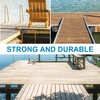Stationary Dock Inside Corner Leg Pipe Holder, Heavy-Duty Floating Dock