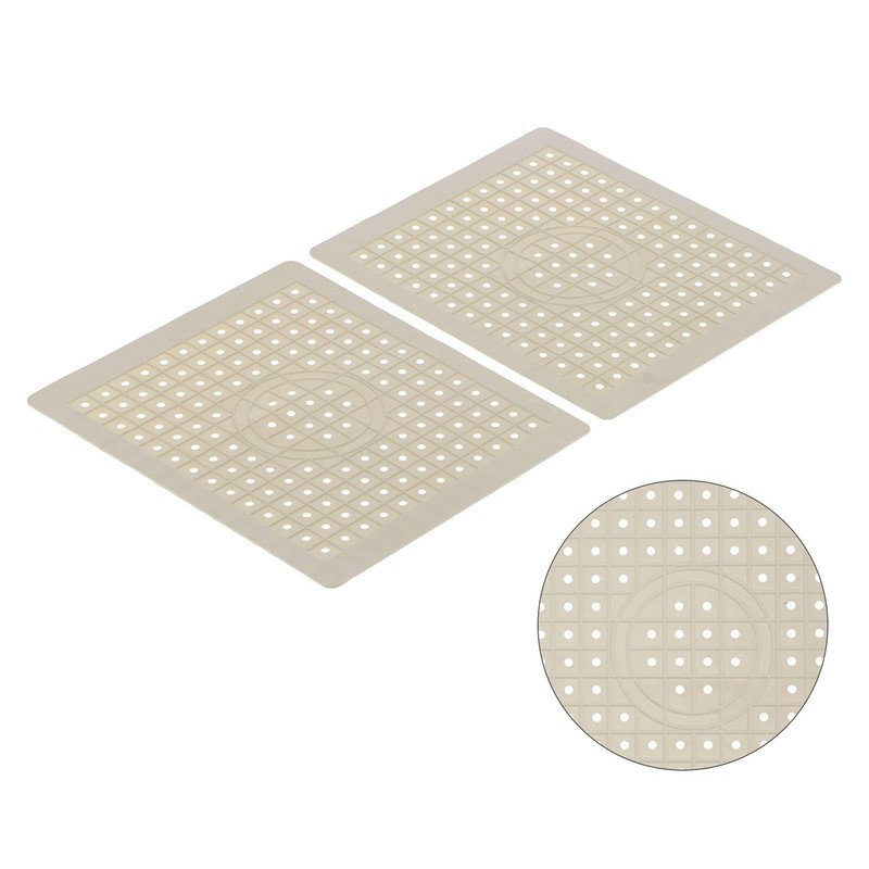 Alvinlite Sink Liner, Square Rubber Sink Mat, Protects Sink, 2