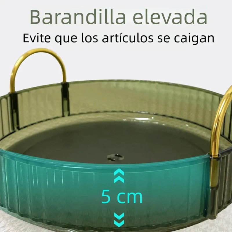 Organizador De Maquillaje Giratorio 360º Para Tocador