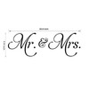 Mr&Mrs Wall Sticker Removeable Quote Vinyl Wall Art Decals