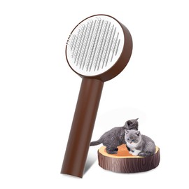 Awpland Pet Character Slicker Brush, Hair Removal Brush, For Cats and Pets, One-Touch Hair Removal, Massage Effect, Can Be Washed With Water