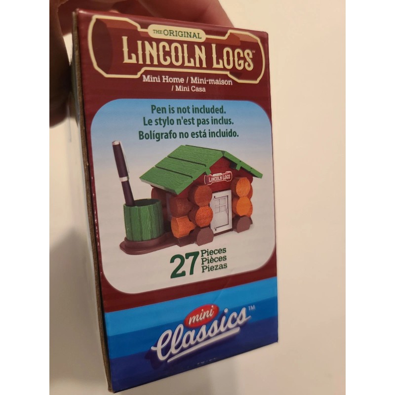 Lincoln Logs Original Lincoln Logs Mini Home 27 PC Building