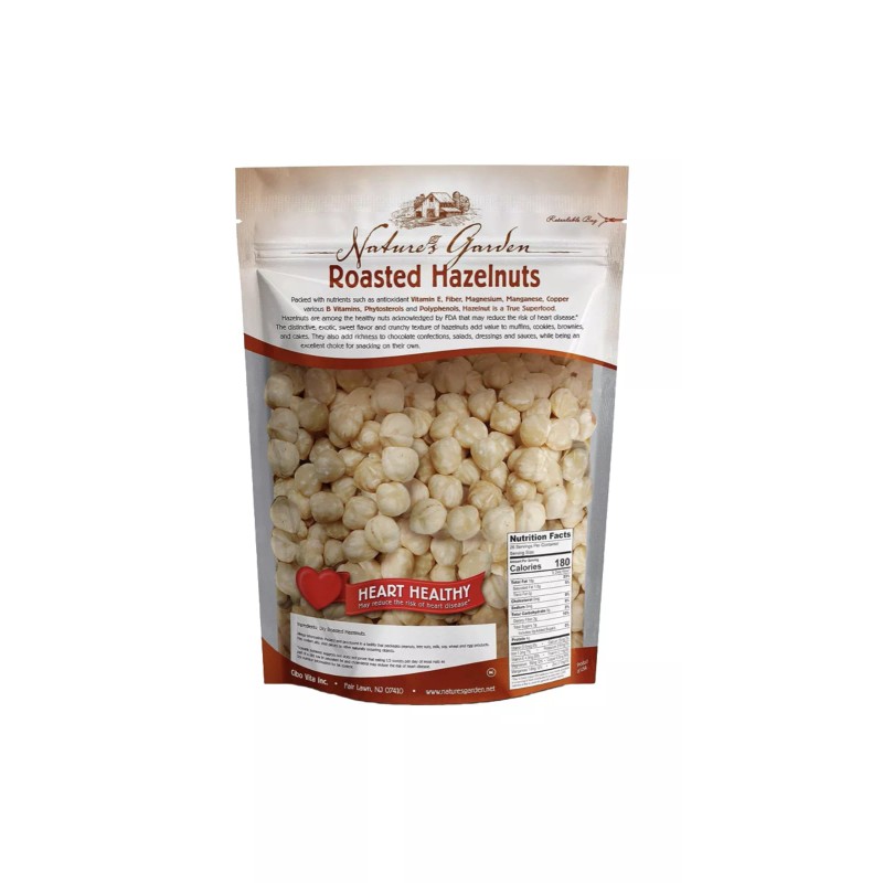 Nature’s Garden Roasted Hazelnut Kernels Net. Wt. 26 oz/737 Gram