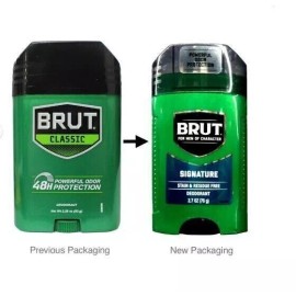 BRUT Antiperspirant & Deodorant SIGNATURE Scent SOLID 2.7oz ( 3 pack )
