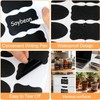 Chalkboard Labels-500Pcs Black Removable Labels(Irregular Shapes) for Jars,Storage Bins,Food Containers