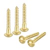 sourcing map Wood Screws M2.5 x 16mm Slotted Round Head