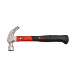 Plumb 20 oz. Pro Series Curve Claw Hammer with Fiberglass Handle - 11400N