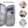 ProCase Pencil Case Pen Bag, Two Layers Big Capacity Pencil
