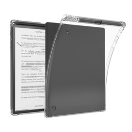 LaoShuSheng Clear Case for 10.3" Kobo Elipsa 2E (2023 Released) and Kobo Elipsa (2021 Released) - Slim Lightweight TPU Transparent Flexible Soft Back Shell Cover with Pen Holder (Clear)