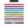 1step2dream 20pcs Spanish Bible Verse Rubber Wristbands | Silicone Bracelets