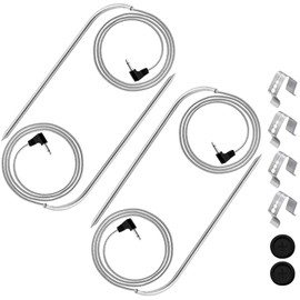 4-Pack Meat Probes Compatible with Masterbuilt Gravity Series 560/800/1050, with Grill Clips and Probe Grommet, 9004190170 Temperature Probe Replacement Parts Accessories