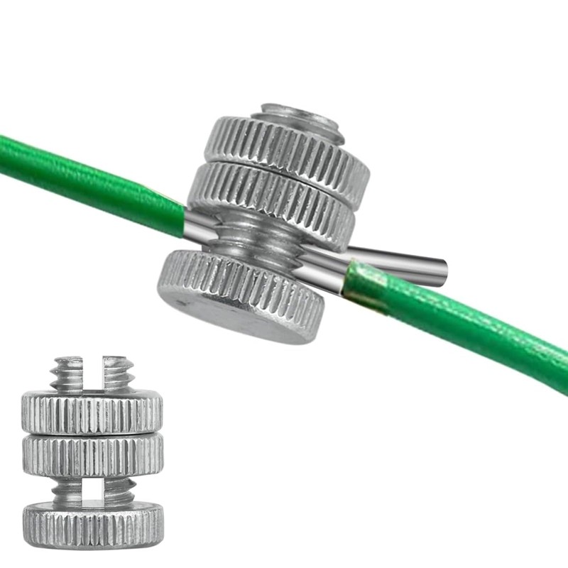 Coshar 20Pcs Split Bolt Clamps Aluminum Split Nut Clamps Split