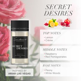 Scentiment - Secret Desires Hotel Collection Diffuser Oil | Aromatherapy Fragrance Inspired by 5-Star Hotels | Luxurious Scent with Notes of Lemon Crème, Raspberry, Pomegranate & Peony (50ml)