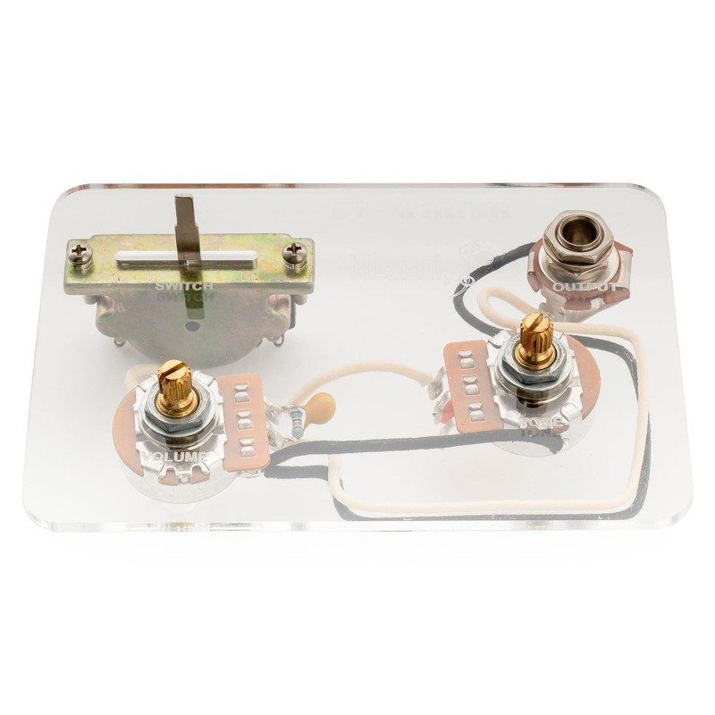 Musiclily Pro Guitar Pre-wired Wiring Harness Upgrade for Import ST