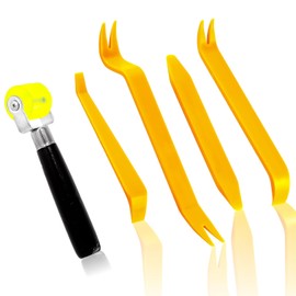 Swpeet 5Pcs Sound Deadening Materials Roller Set, Noise Application Installation Accessories, Installation Tool Kit for for Car Insulation, Removal of Car Door Panel Audio & Radio Panel