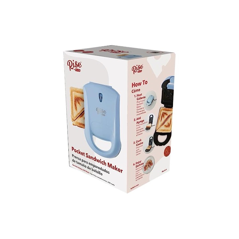 Rise By Dash RPM100GBSK06 Pocket Sandwich Maker - Quantity 1