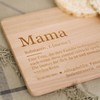 LAUBLUST Breakfast Board with Engraving – Lexicon: Das ist Mama