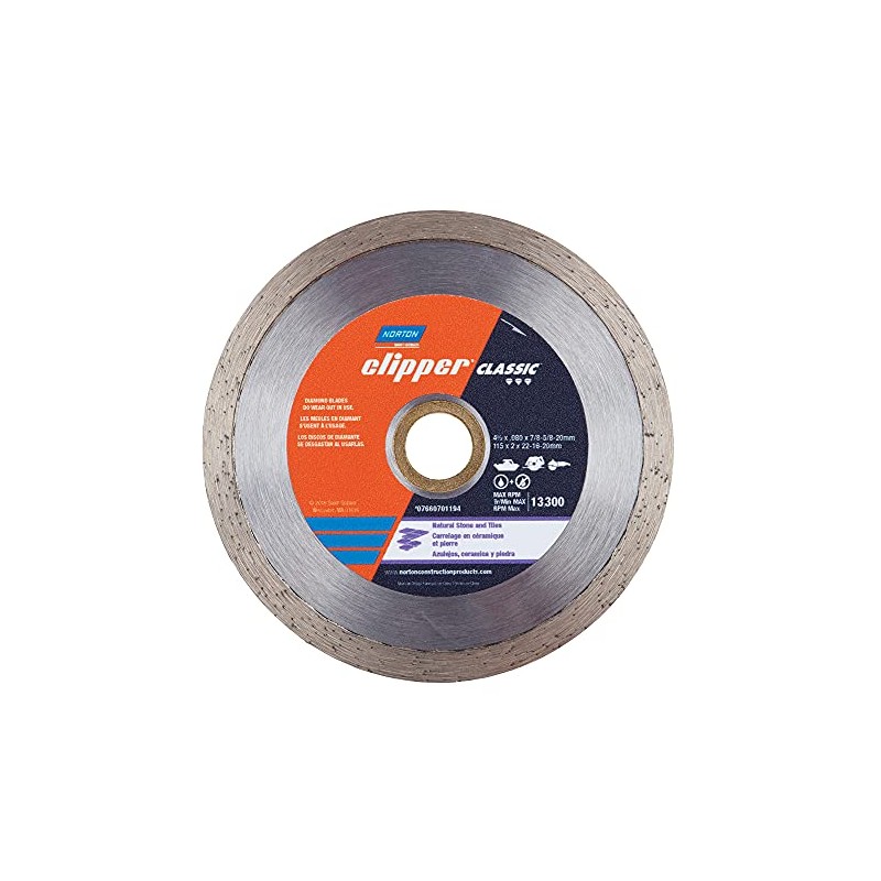 Norton Diamond Wheel Tile Saw Blade, Clipper Classic Diamond Cutting