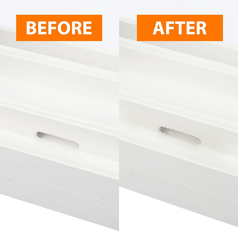 by.RHO 50pcs Window WEEPHOLE Cover Screen Patch (White)