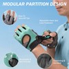 LIFECT Freedom Workout Gloves, Knuckle Weight Lifting Shorty Fingerless Gloves