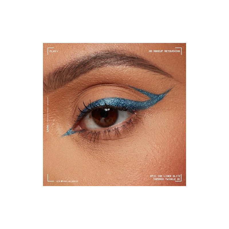 NYX Professional Makeup Epic Ink Liner Glitz, Delineador Líquido con