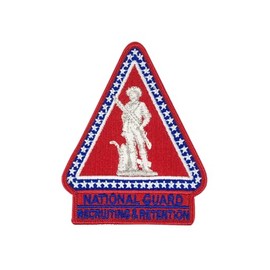 ARNG Recruiting and Retention Full Color Patch with Fastener (Military Issued)-Veteran Owned Business