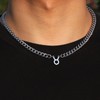 GLITTO Leo Zodiac Sign Necklace for Men Boys Stainless Steel