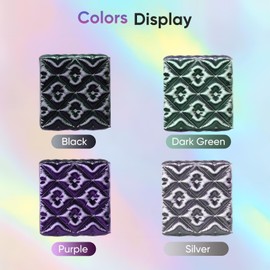 ERYONE HS Silk Quadruple Color Filament PLA 3D Printer 1.75mm +/- 0.03mm, Hyper Speed Coextrusion Filament PLA Shiny 1kg, Royal Essence (Lane & Purple & Silver & Black & Green)