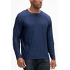 DEVOPS Men's 3 Pack Round Neck Long Sleeve Fishing Hiking