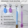 Avilana Back Scrubber for Shower,19 inch Silicone Body Scrubber with