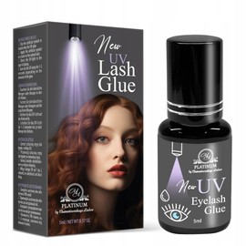 UV Eyelash Glue Grey - UV Activated Eyelash Glue, Works Under UV Light Only - 1-3 Seconds 5ml