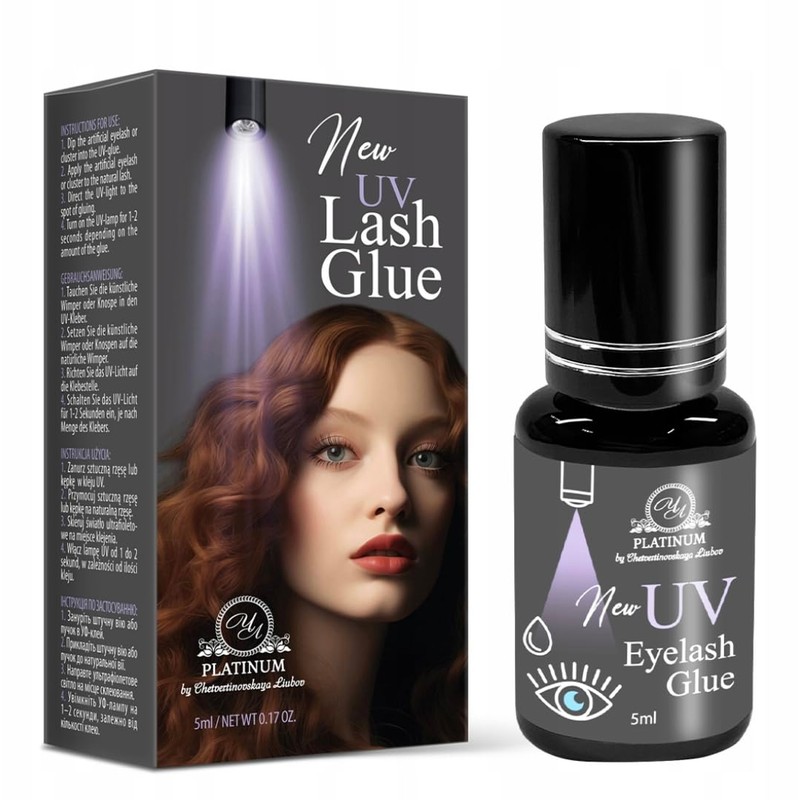UV Eyelash Glue Grey - UV Activated Eyelash Glue, Works