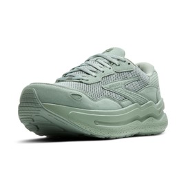 Brooks Men’s Ghost Max Suede/Leather Neutral Running & Walking Shoe - Suede - Green/Sea - 7 Medium