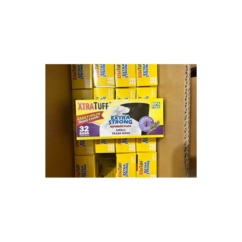 Generic 4 Gallon Trash Bags bathroom garbage bags, Lavender Scent,