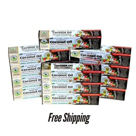 Al-Riyan Group Organic Coconut oil Herbal Toothpaste Al Riyan 10 in 1 Fluoride free, Pack of 12