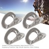 4 Pcs Climbing Hanger Stainless Steel Durable Rock Climbing Accessories