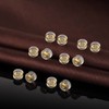DELECOE 12pcs Silicone Earring Backs Replacement 18K Gold Silicone Earring