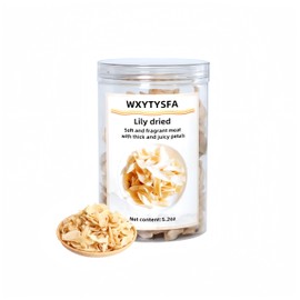 Dried Lily Tea, Dried Lily Bulbs, Dried Lily Flowers, Make Tea, Cooking, Porridge, Sulphur Free，150g/5.2 oz