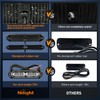 Nilight 8PCS Led Strobe Lights 12LED Blue Emergency Light 12V