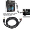 JORINDO Dual 6.35mm Male to Double RCA Male Cable Audio