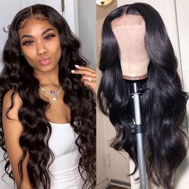 NewYou 30 Inch Body Wave Glueless Wigs Human Hair 4x4 Lace Closure Wigs 200 Density Lace Front Wigs Human Hair for Women