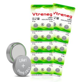 Vtreneg 20 Pack LR41 Batteries AG3 392 384 192 L736 L736f 1.5V Alkaline Button Coin Cell Battery for Thermometer Watch Toy