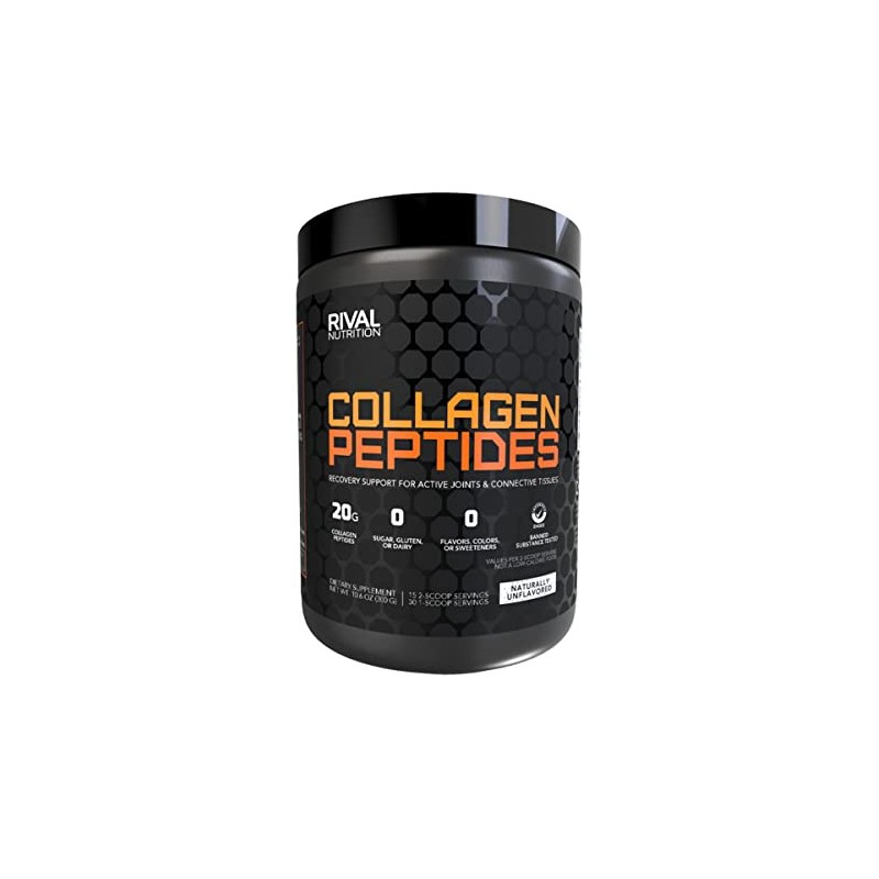 Rivalus Collagen Peptides, Unflavored, 0.66 Pound