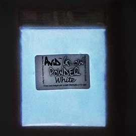 THE AVID COLORIST-White Glow Powder- Neutral in Daylight/Cool White Glow in Dark- 1oz (30g) Glow in The Dark Pigment Powder for Resin, Slime, Nail Polish, Paints, Coatings, Acrylic Powder