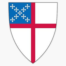 Generic episcopal flag Sticker Vinyl Bumper Sticker Decal Waterproof 5 Inches MPW-RDFT-STICKER-7817