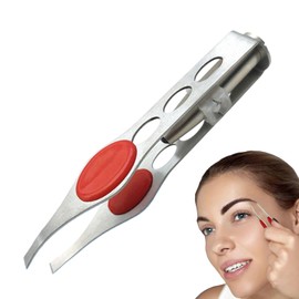 Eyebrow Tweezers - Compact Non-slip Lash Tweezers Eyebrow Plucker With LED Light | Women's Shaving & Hair Removal Products For Women, Men, Family, Friends