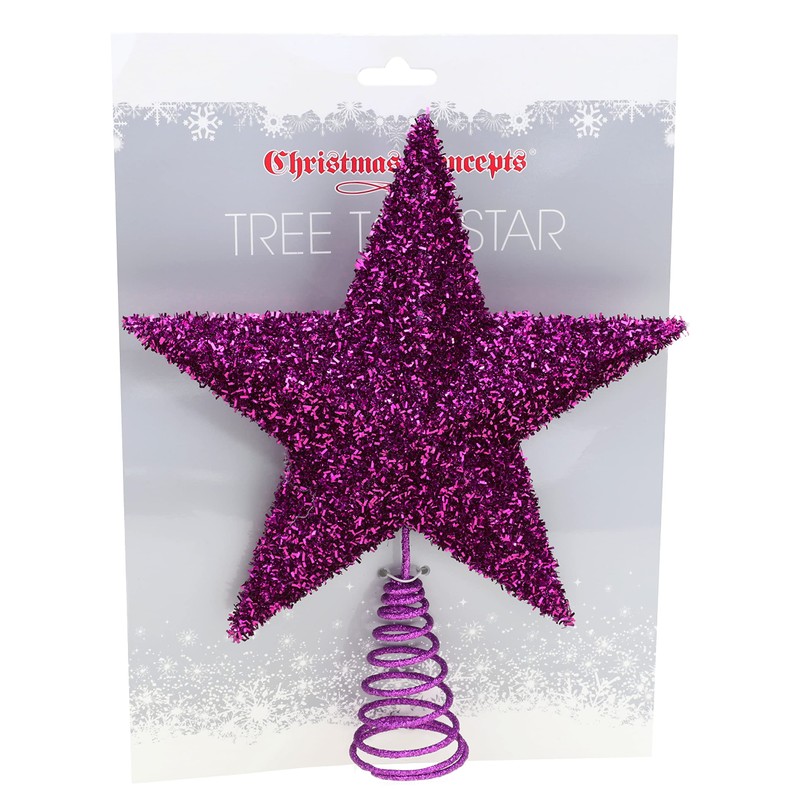 Christmas Concepts® 28cm Sparkly Tree Top Star - Luxury Christmas