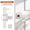Probrico 1 Pack Dummy Door Handle for Closets French Doors,Satin